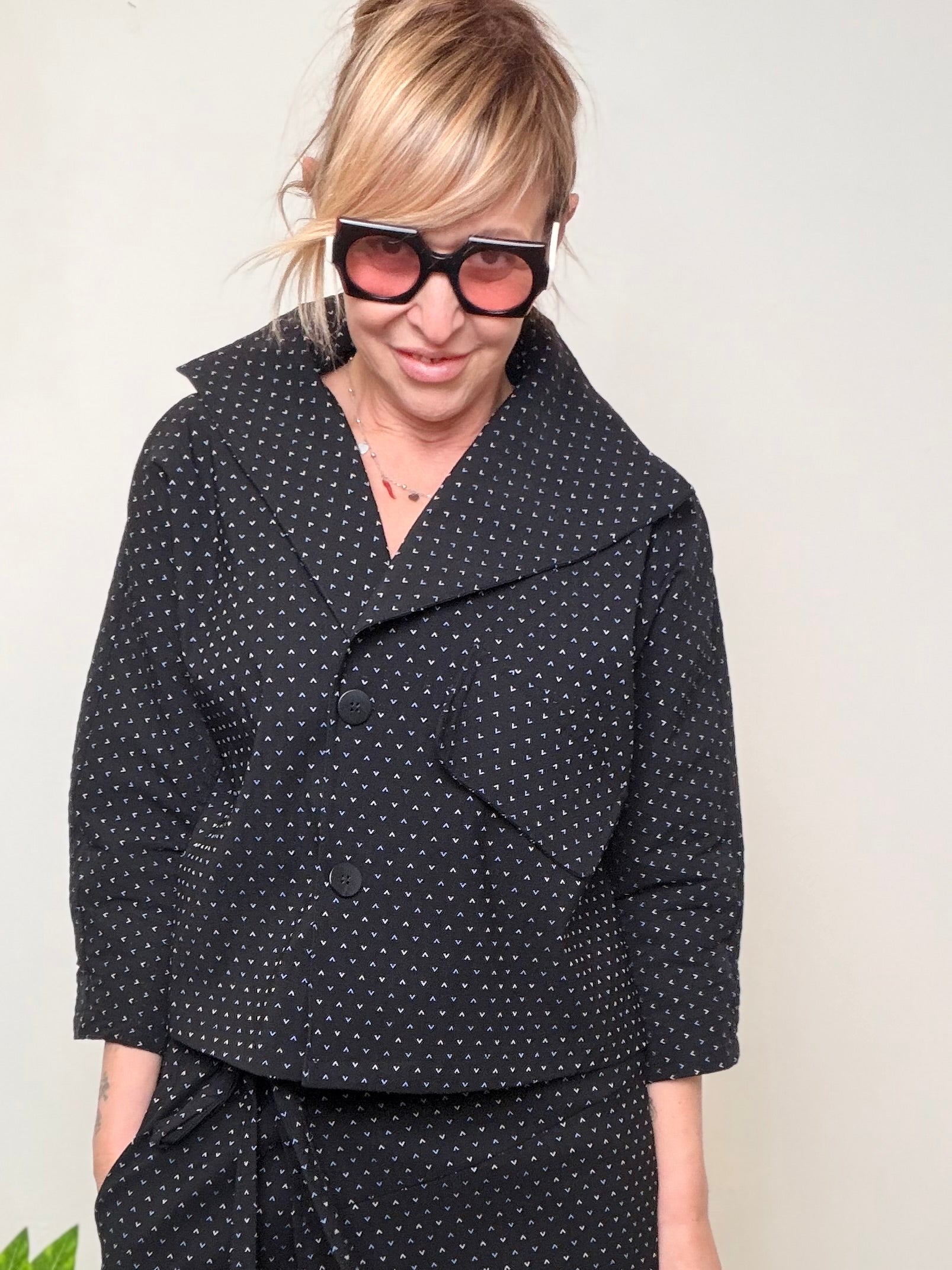 Giacca sartoriale micro-pattern