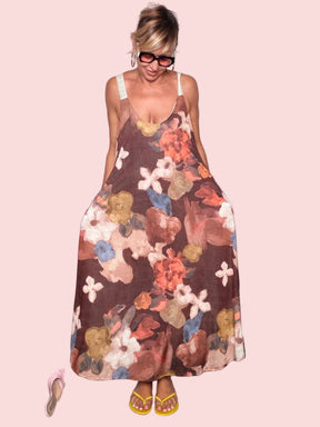 Abito Maxi Floreale Pittorico Female