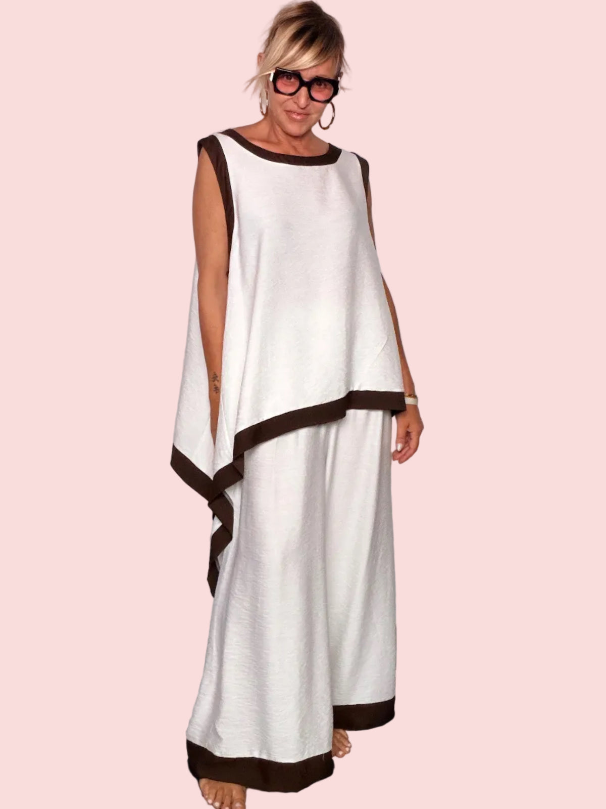 Completo Top Asimmetrico e Pantalone