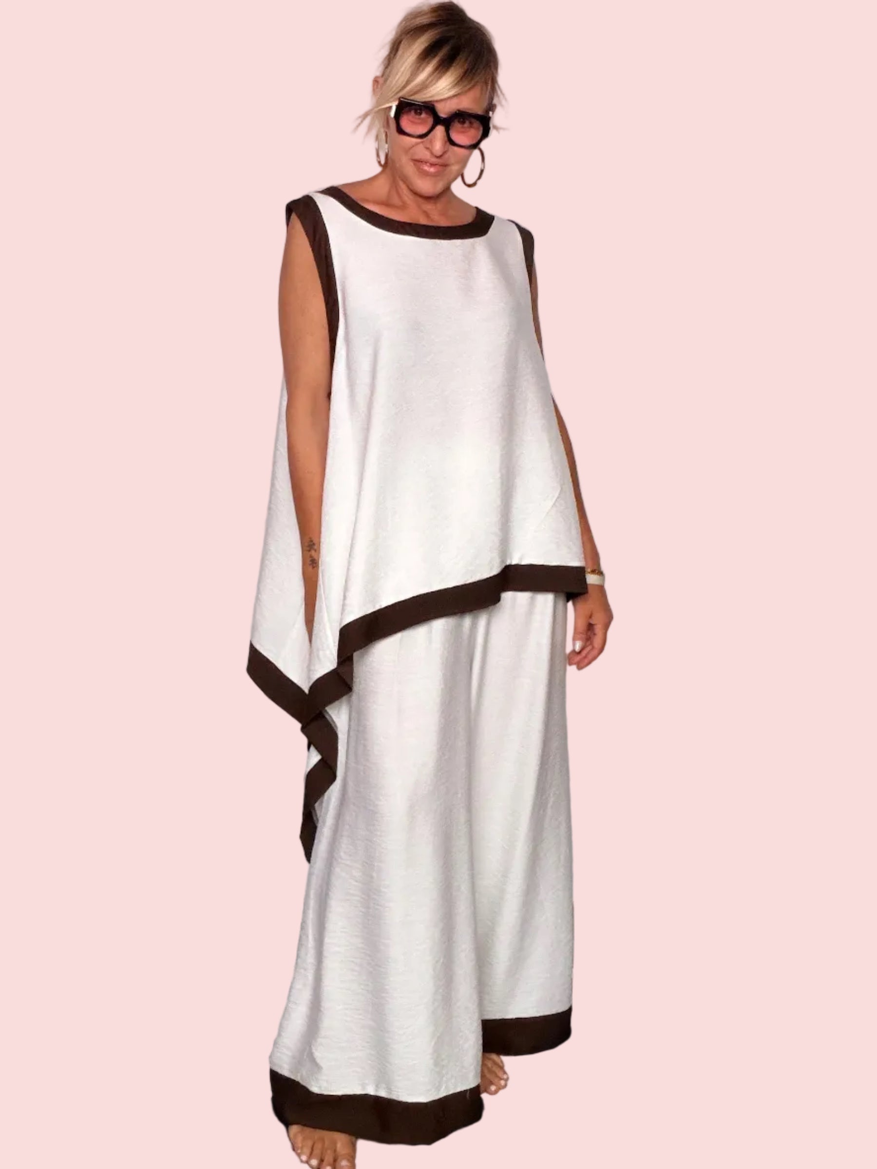Completo Top Asimmetrico e Pantalone