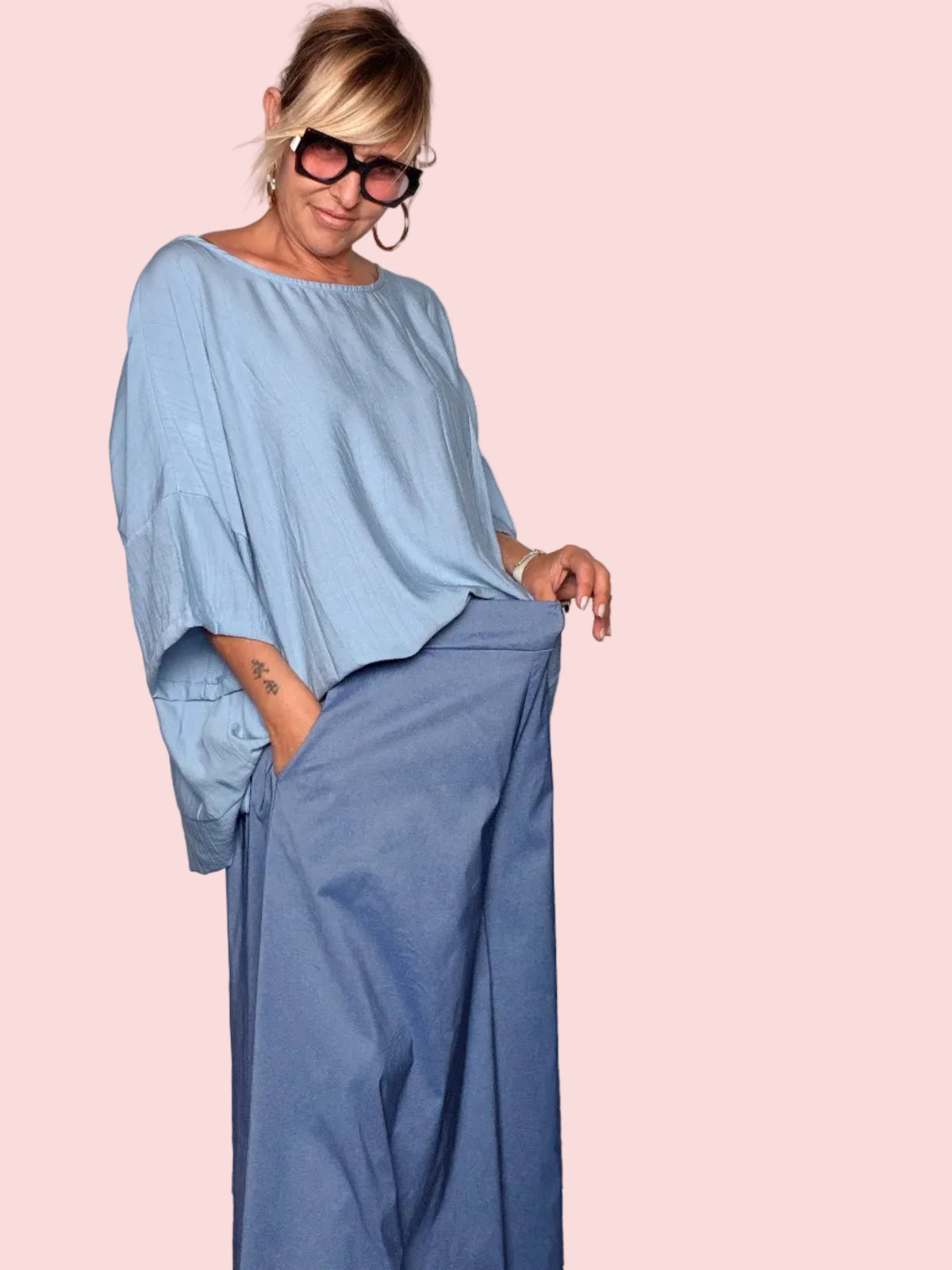 Pantagonna Oversize con Drappeggio