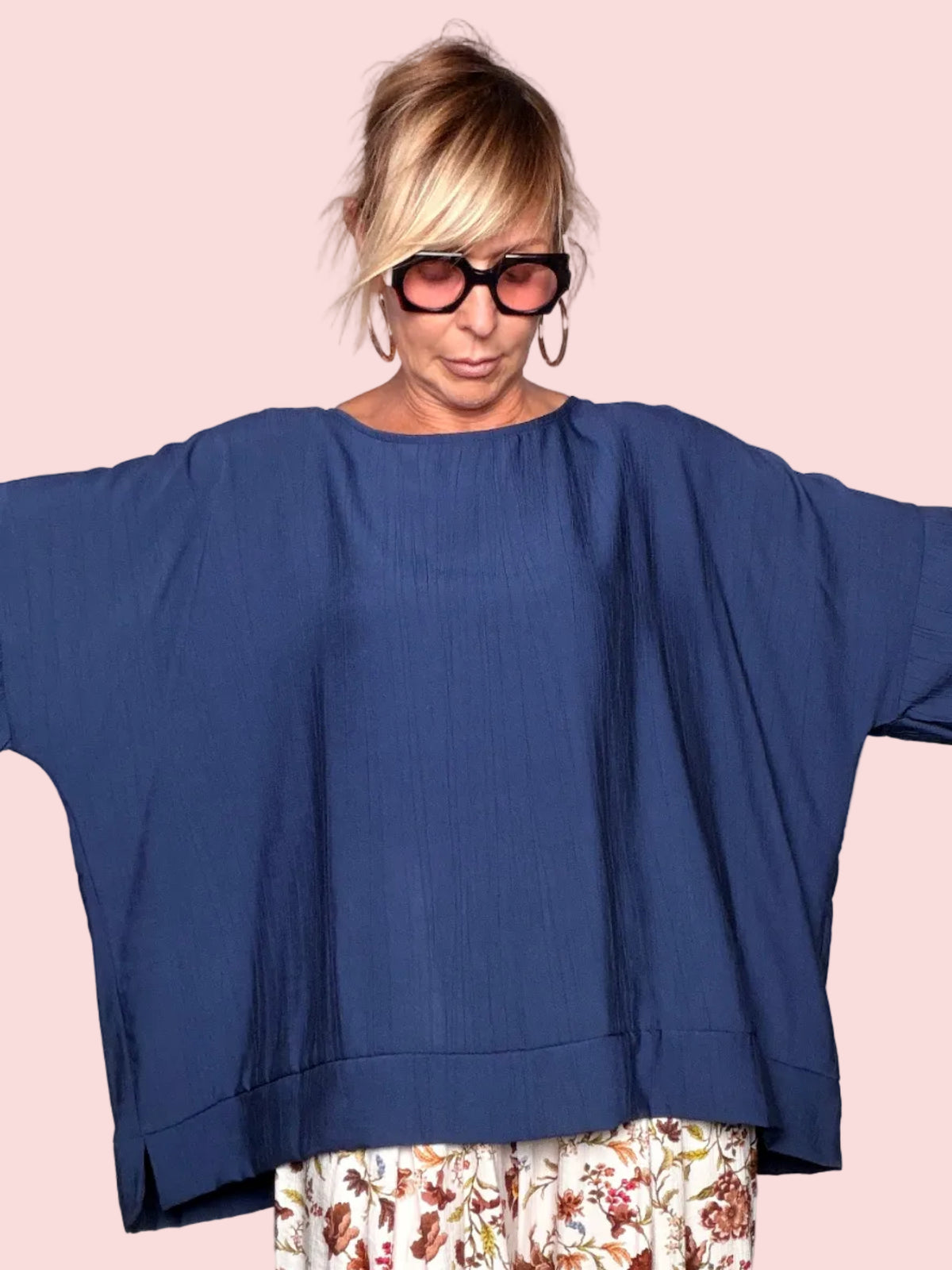Blusa Oversize Pipistrello