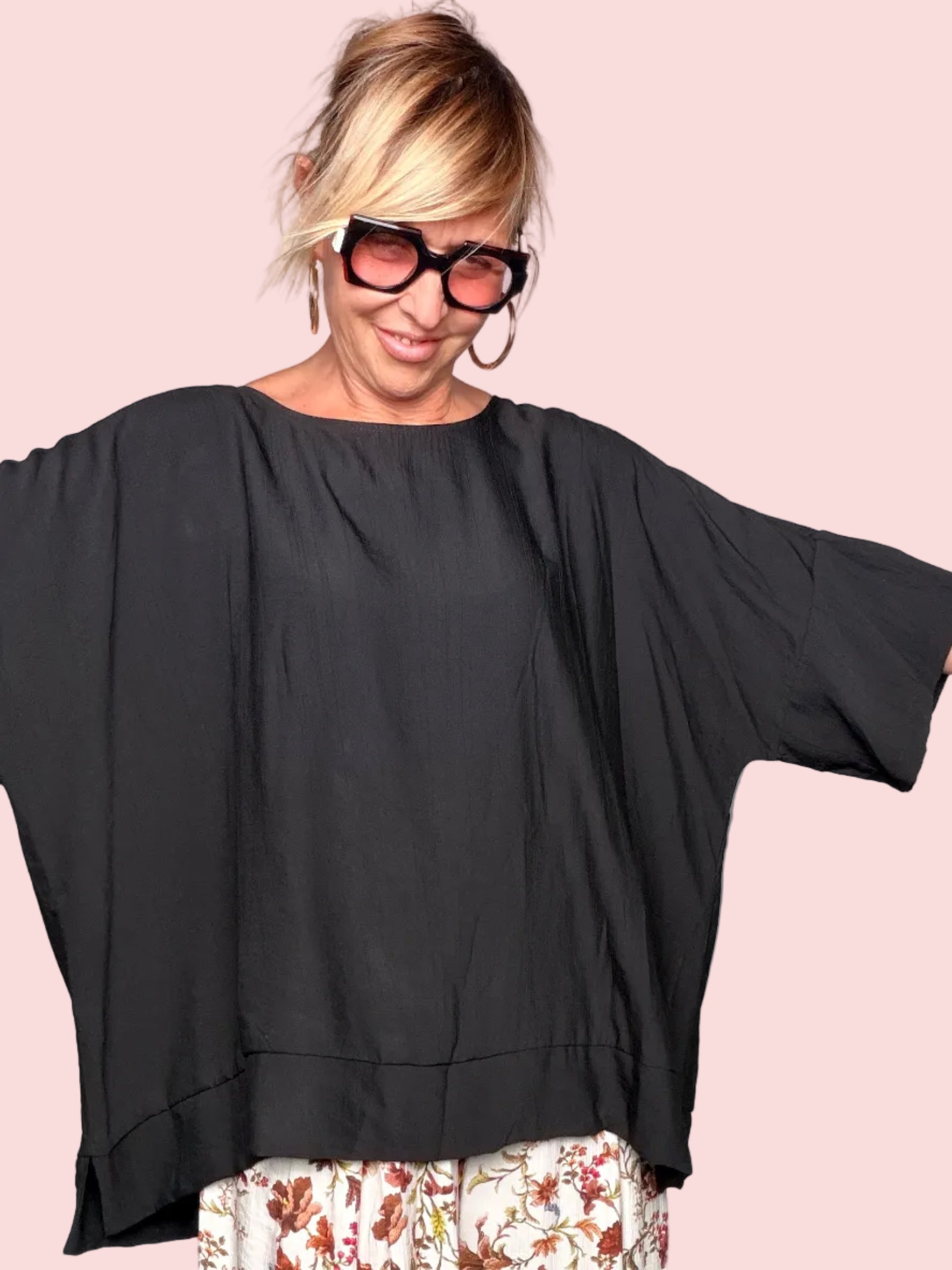 Blusa Oversize Pipistrello