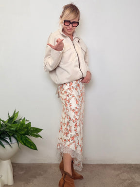 FEMALE  - Giacca effetto camoscio con tasche frontali