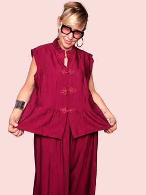 Completo Gilet Orientale con Pantalone Palazzo