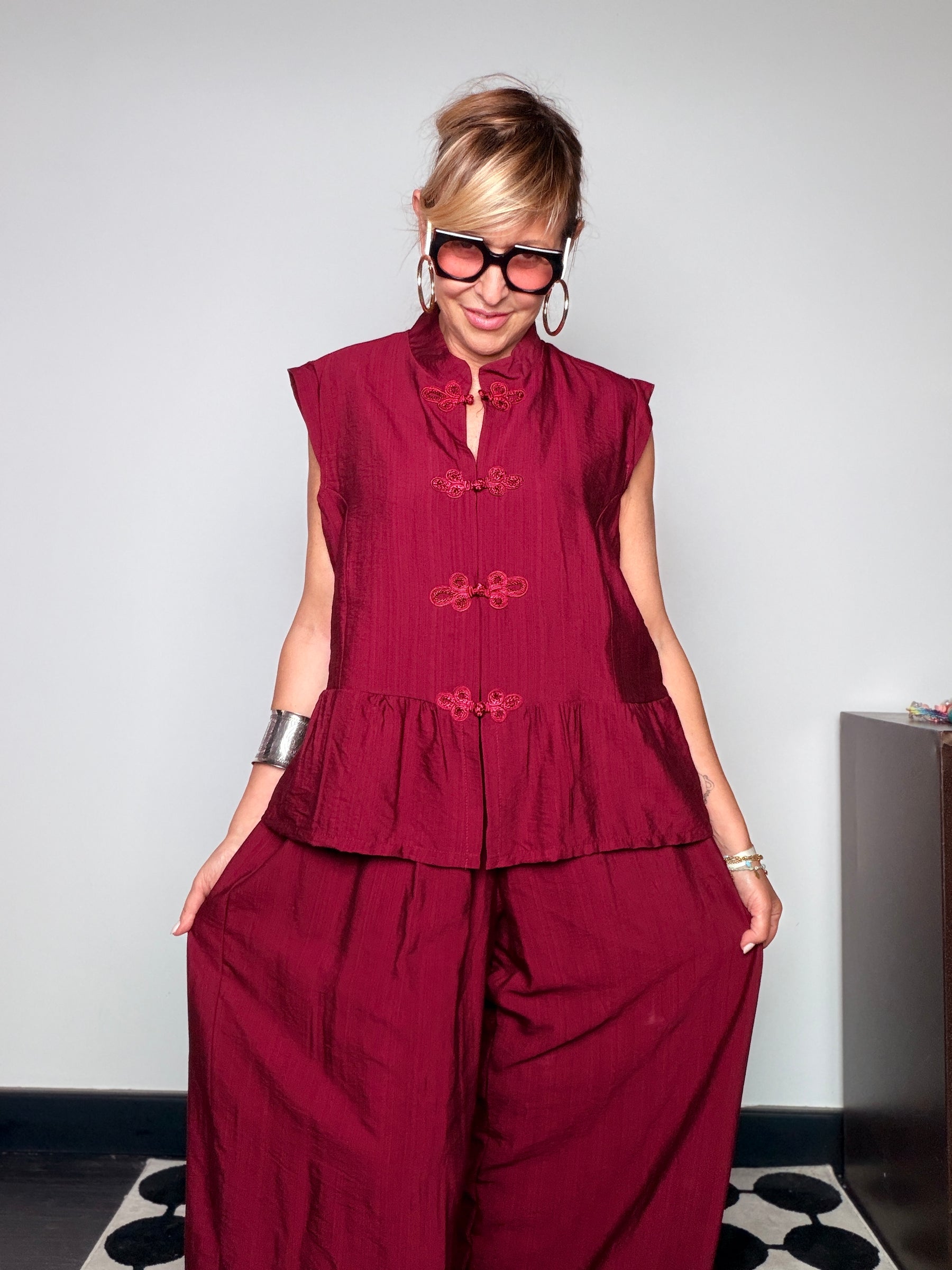 Completo Gilet Orientale con Pantalone Palazzo