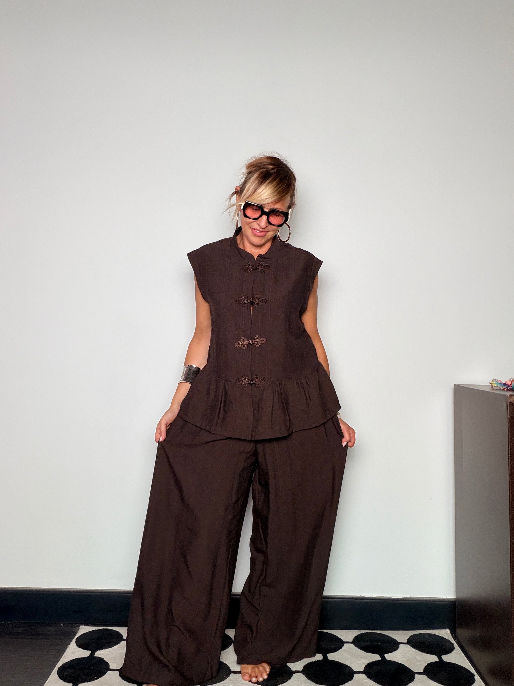 Completo Gilet Orientale con Pantalone Palazzo