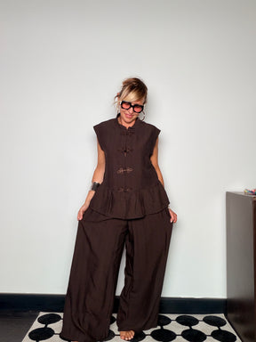 Completo Gilet Orientale con Pantalone Palazzo