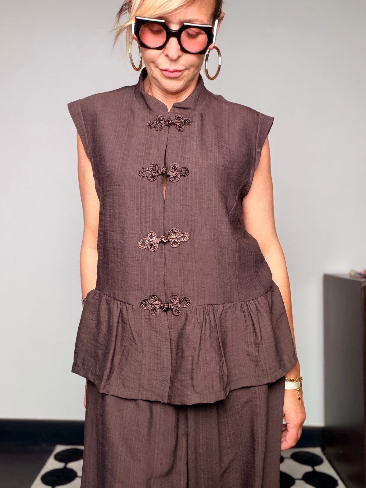 Completo Gilet Orientale con Pantalone Palazzo