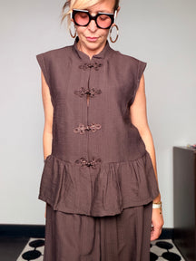Completo Gilet Orientale con Pantalone Palazzo