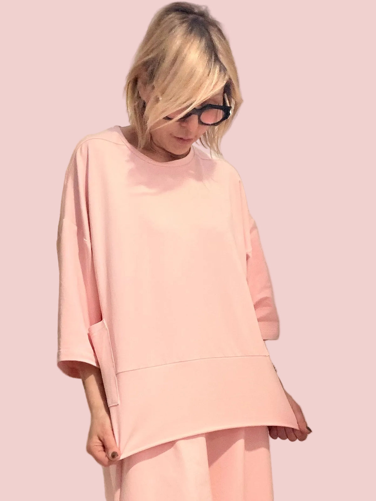 Felpa Oversize Doppio Strato