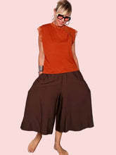 Pantalone Culotte Ampio con Vita Elastica