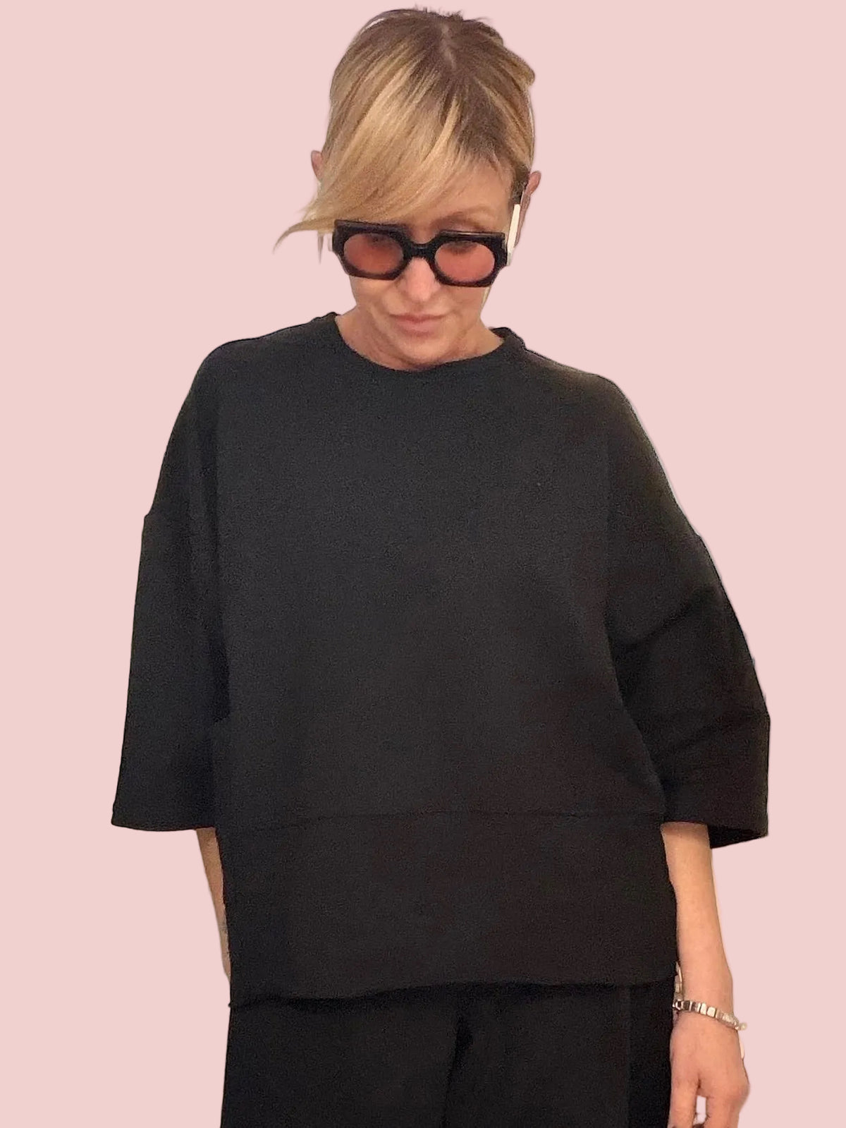 Felpa Oversize Doppio Strato