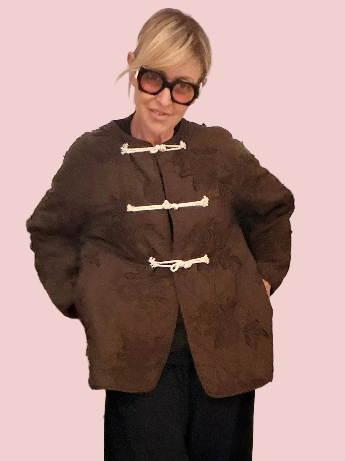 Giacca Trapuntata Alamari