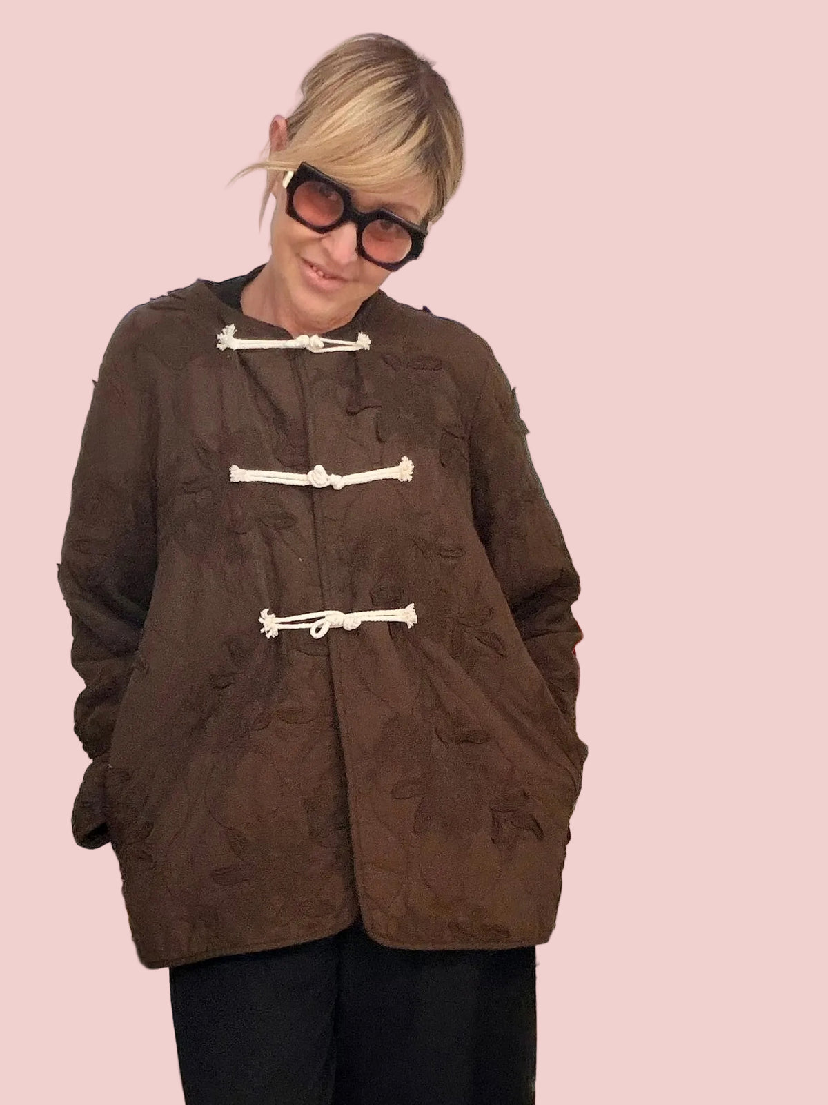 Giacca Trapuntata Alamari