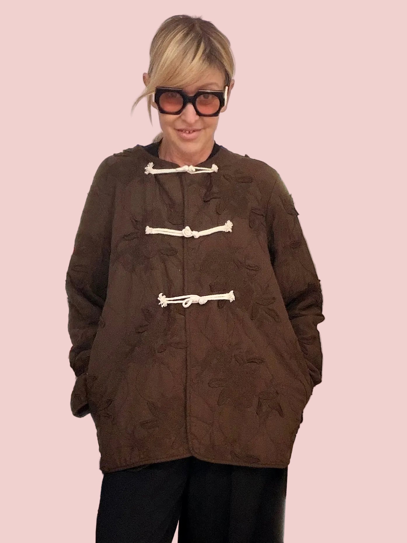 Giacca Trapuntata Alamari