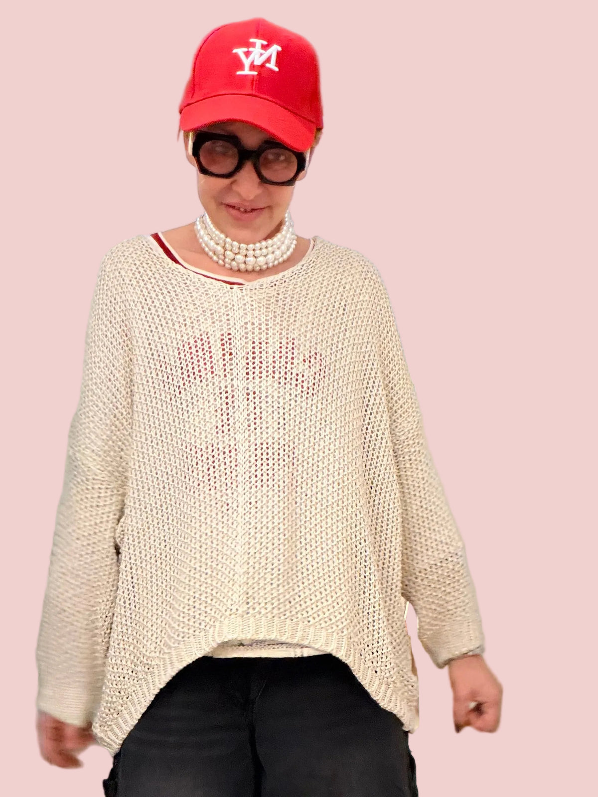 Maglia a Rete Oversize
