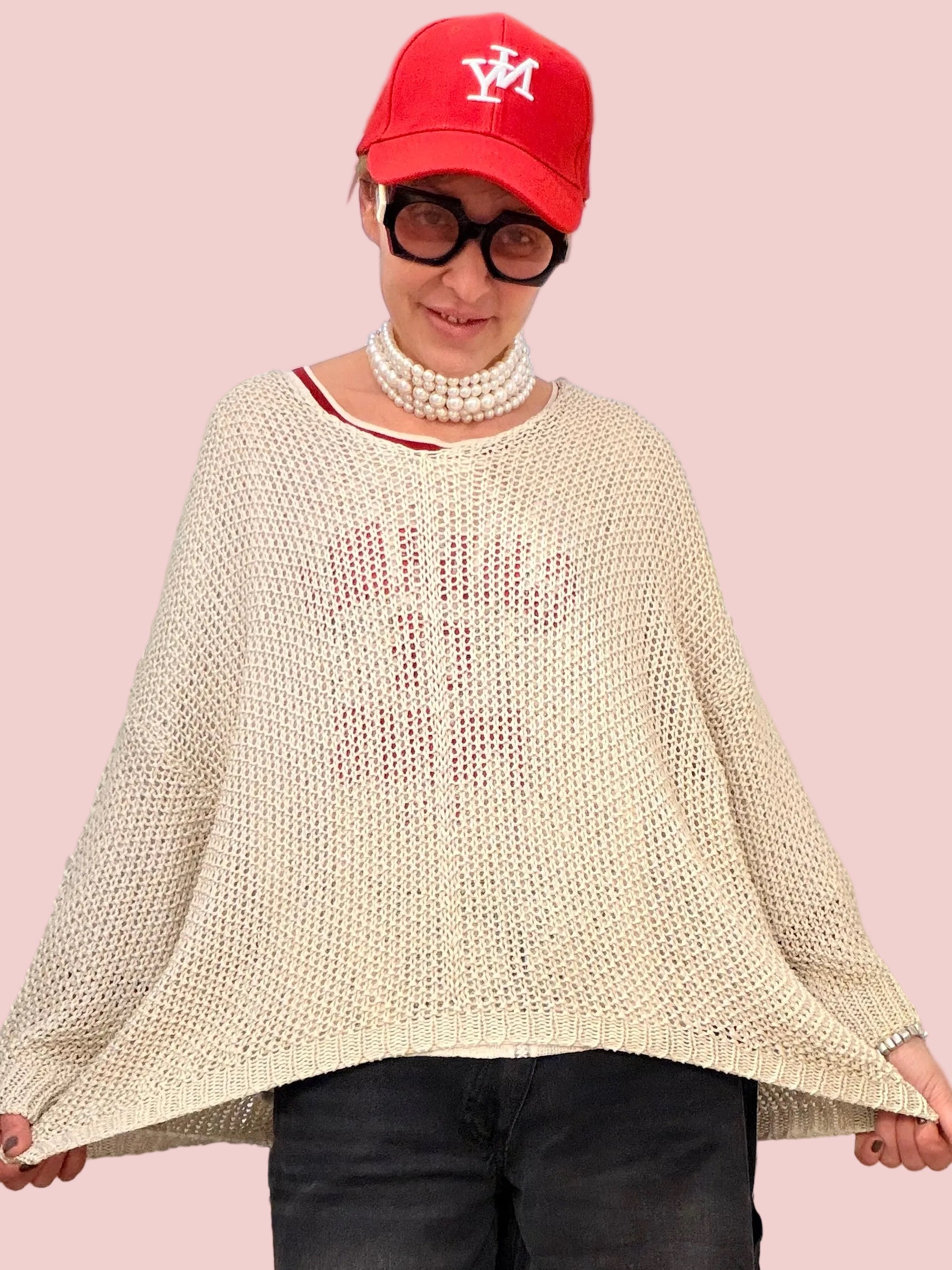 Maglia a Rete Oversize