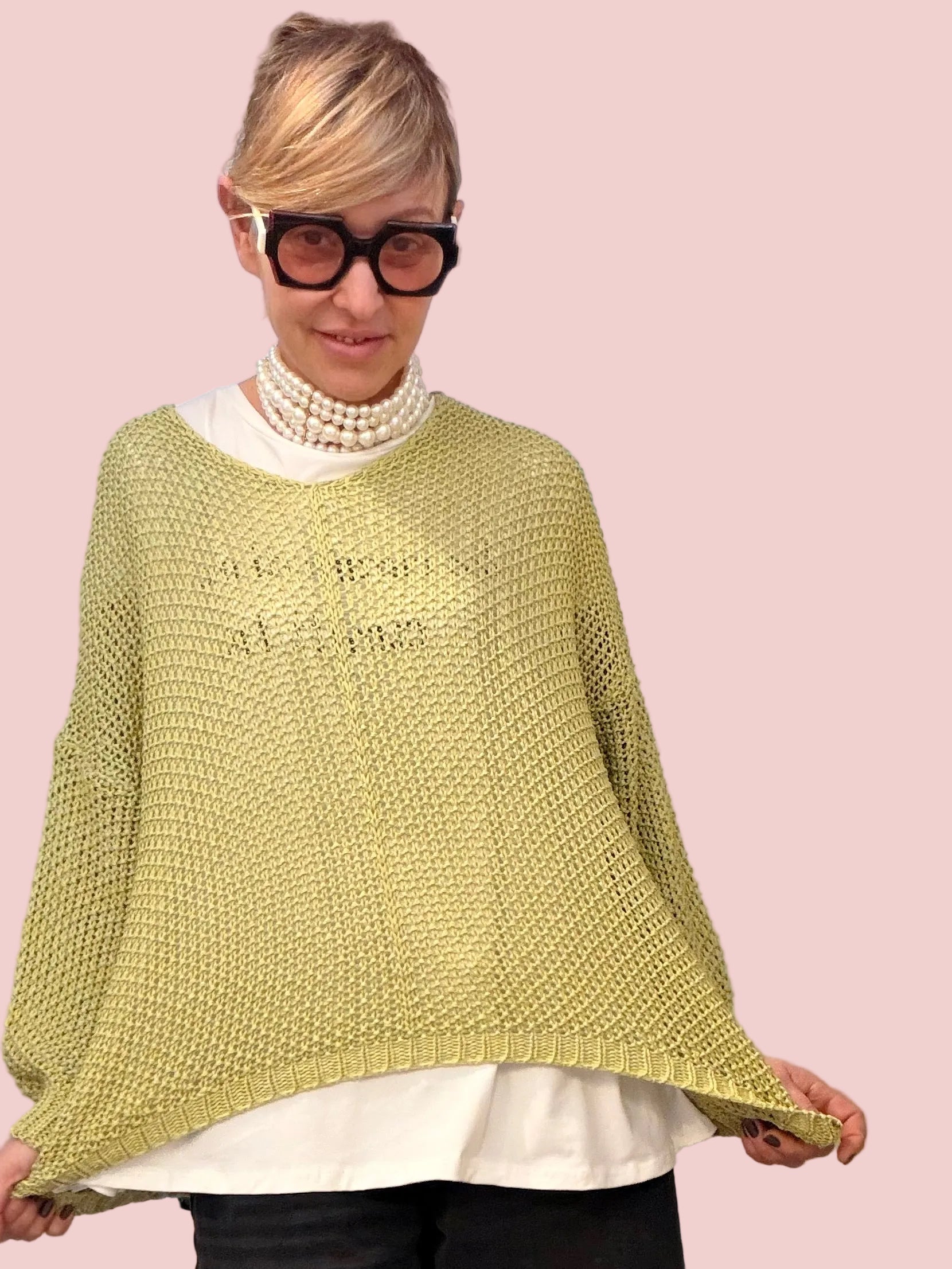 Maglia a Rete Oversize