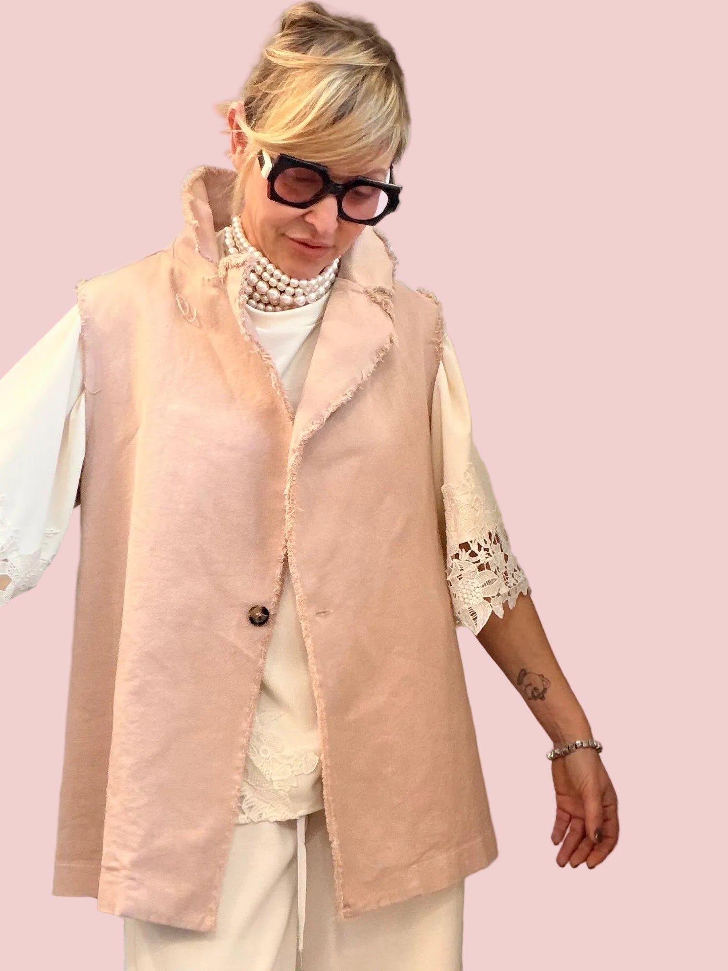 Gilet Sweet Cherry Rosa