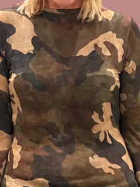 Maglia seconda pelle fantasia camouflage