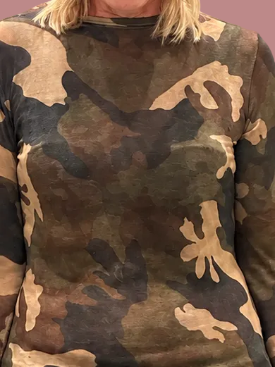 Maglia seconda pelle fantasia camouflage