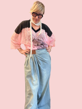 Jeans con risvolto