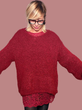 Maglia due pezzi con sottomaglia in pizzo floreale