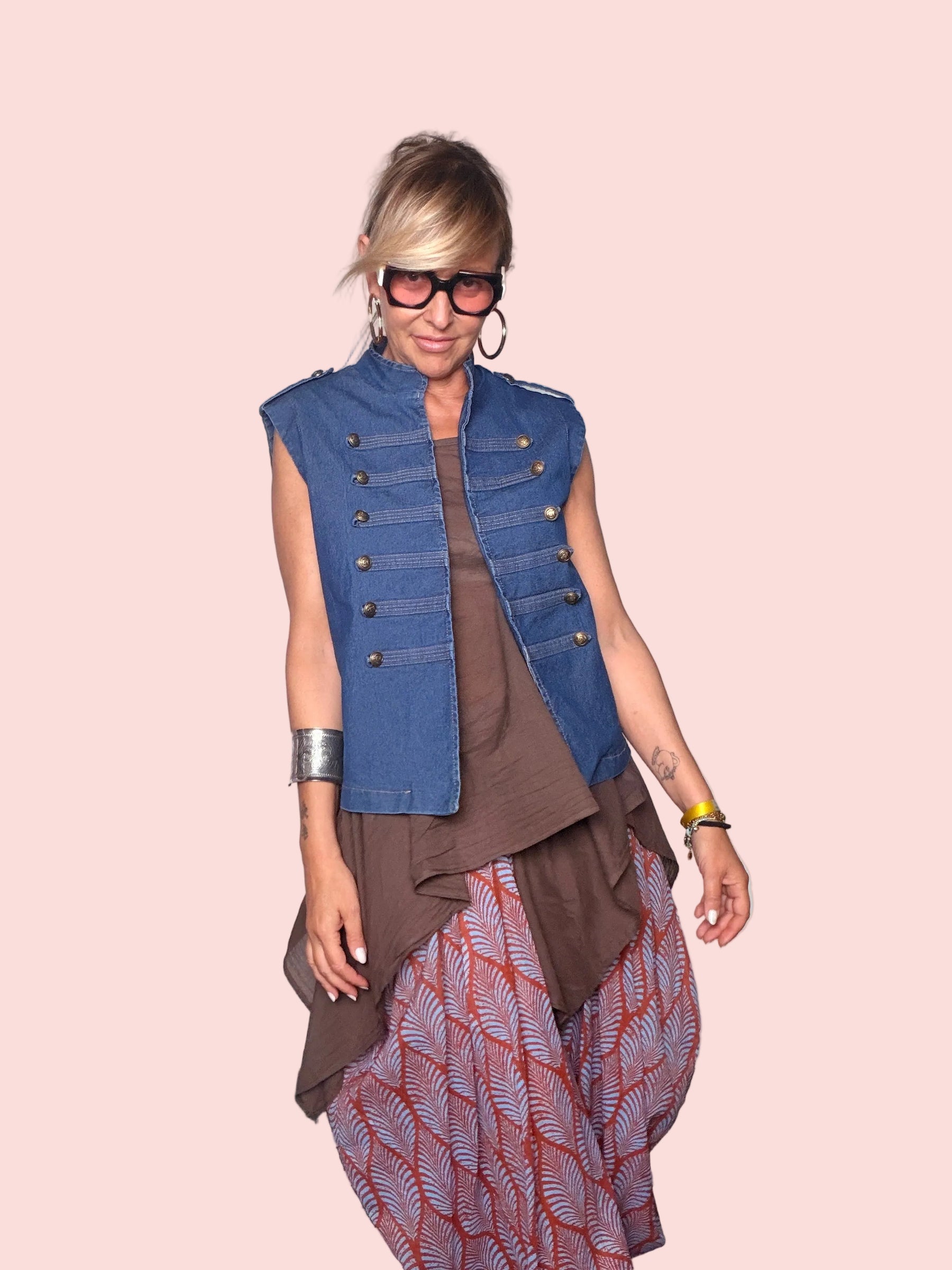 Gilet Jeans Female — Stile Militare