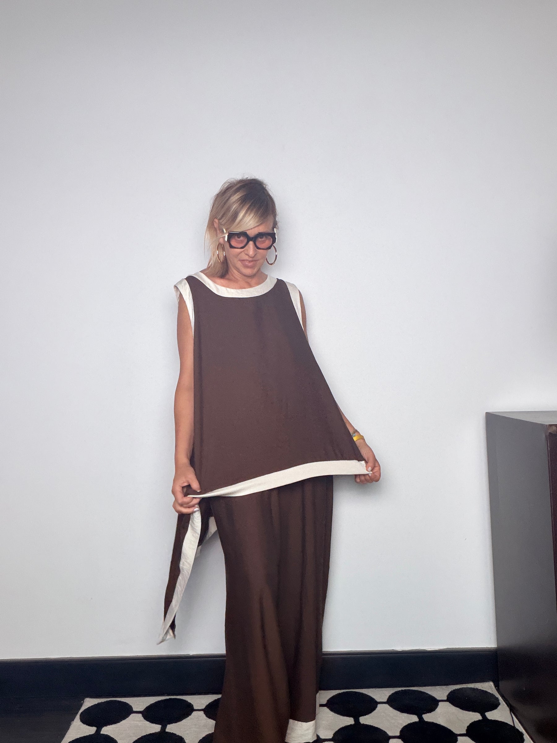 Completo Top Asimmetrico e Pantalone