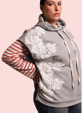 Gilet Lace Hoodie