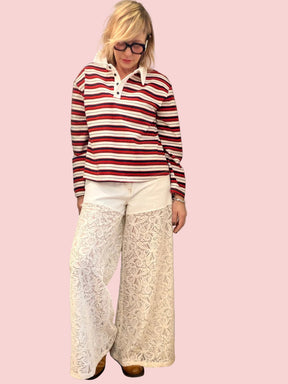 Jeans Palazzo in Pizzo