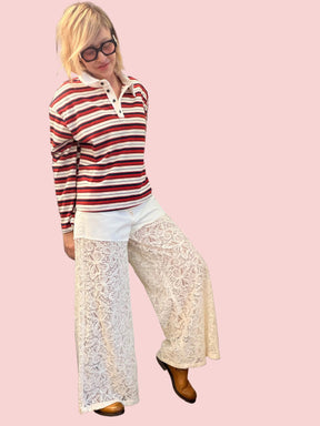 Jeans Palazzo in Pizzo