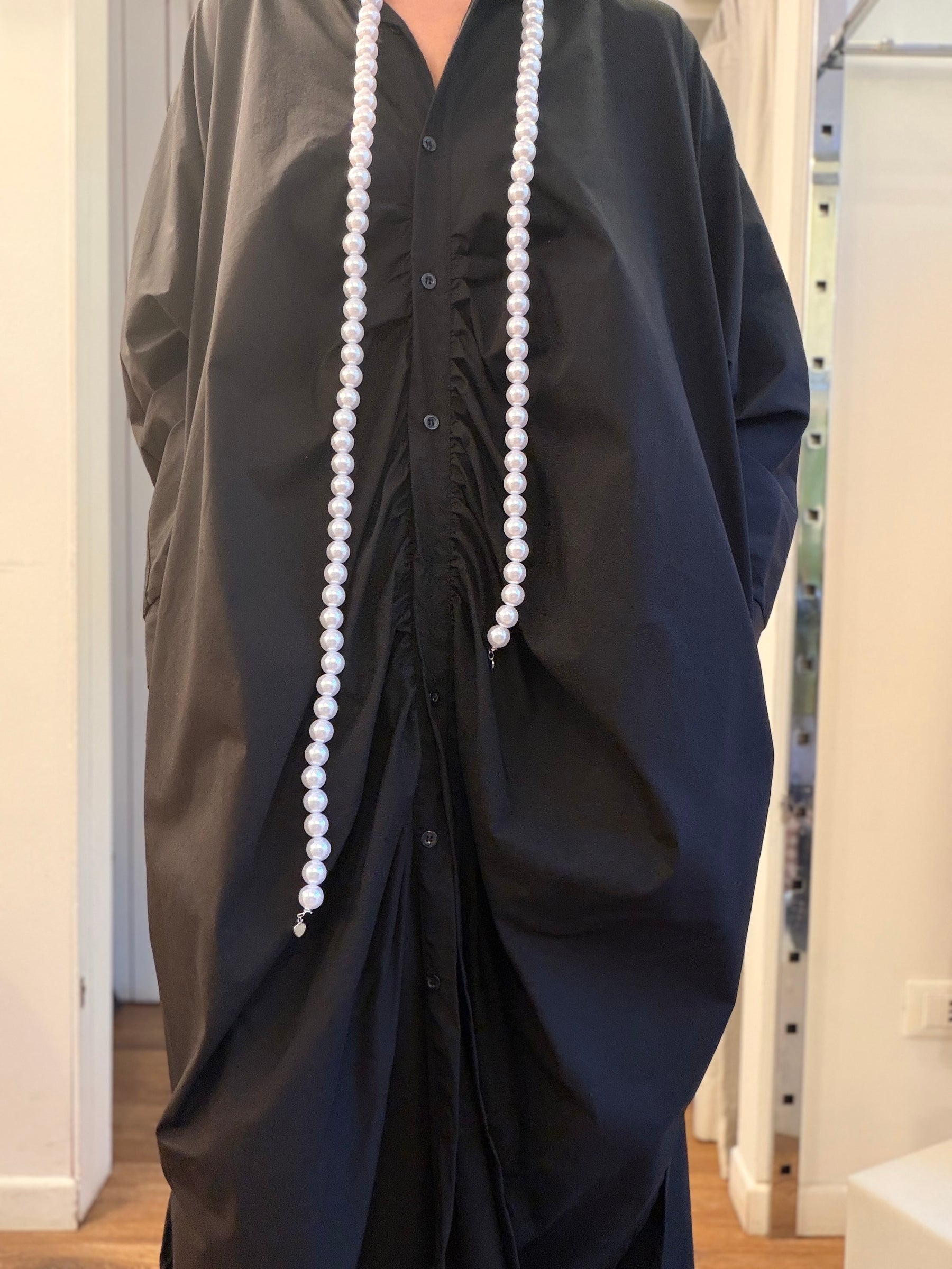 Abito Chemisier Oversize Nero
