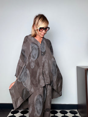 Camicione Kimono Stampato Flo & Poi ( il colore beige è PREORDINE in consegna entro il 05 Luglio) (Copia)