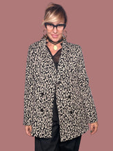 Giacca Animalier in Tessuto Elasticizzato