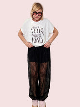 Pantalone Odalisca in Pizzo Nero Trasparente