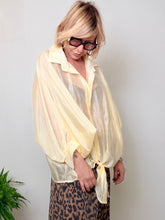 Camicia Oversize in Organza Trasparente