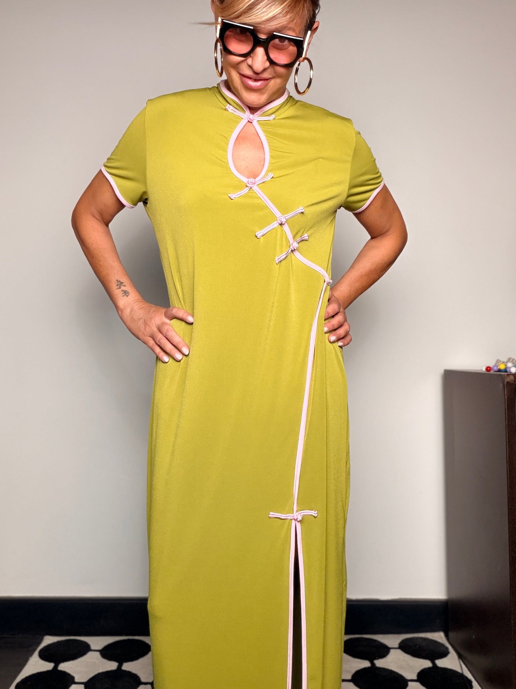 Abito cheongsam variante colore