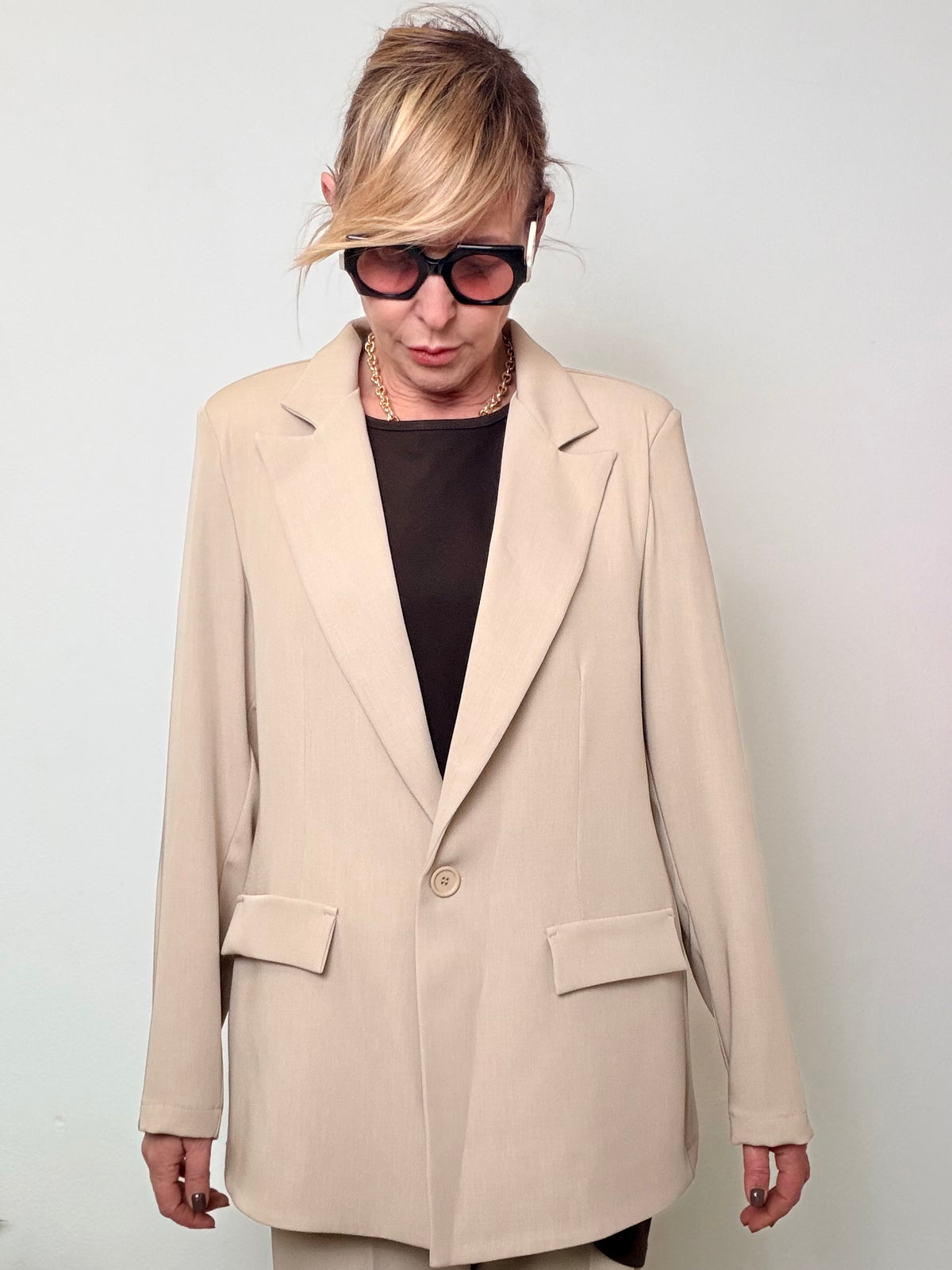 Giacca Oversize Fluida Blazer