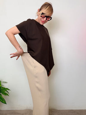 Pantalone Fluido con elastico posteriore