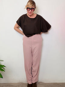 Pantalone Fluido con elastico posteriore