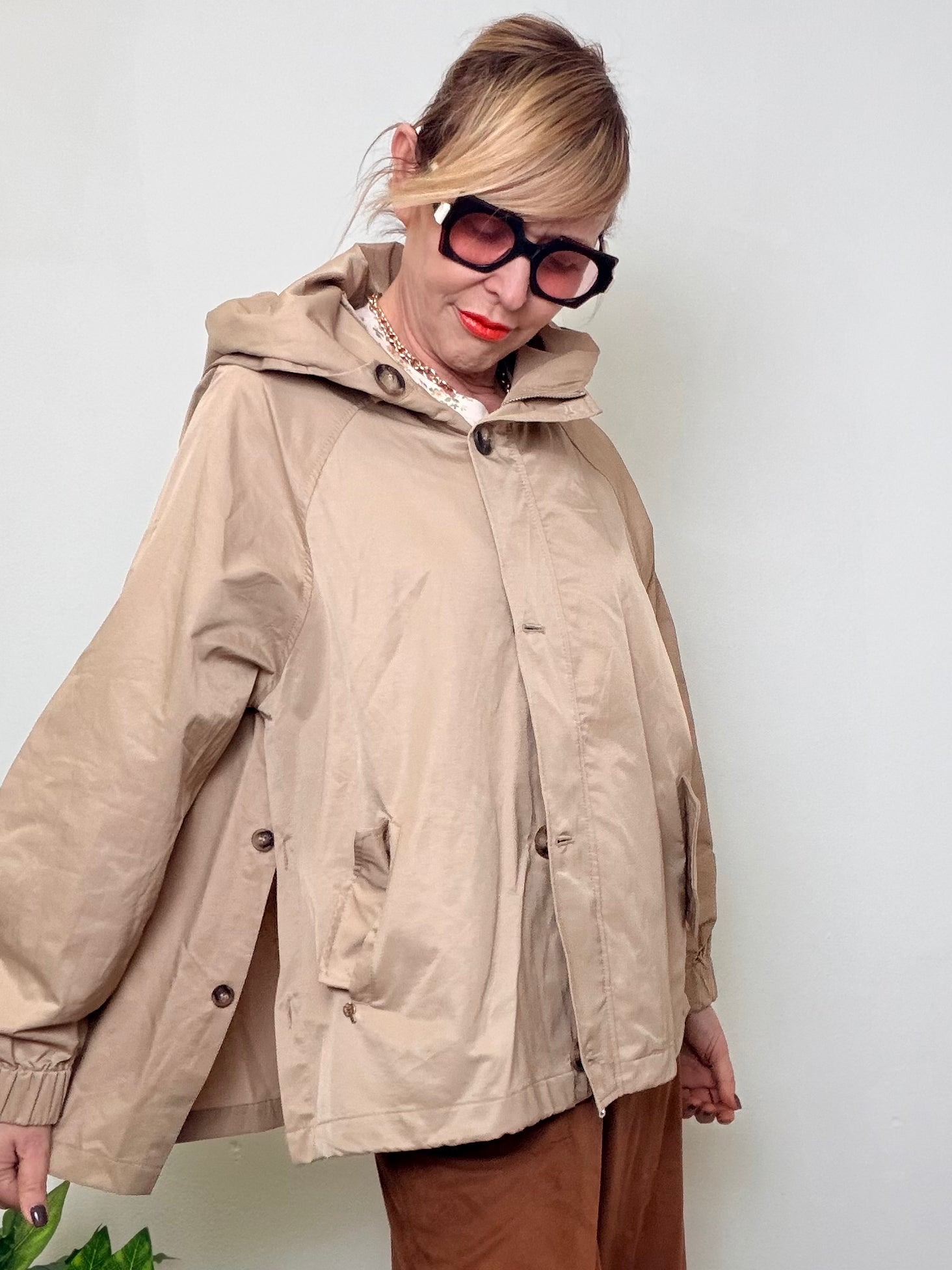 Giacca Impermeabile con Cappuccio