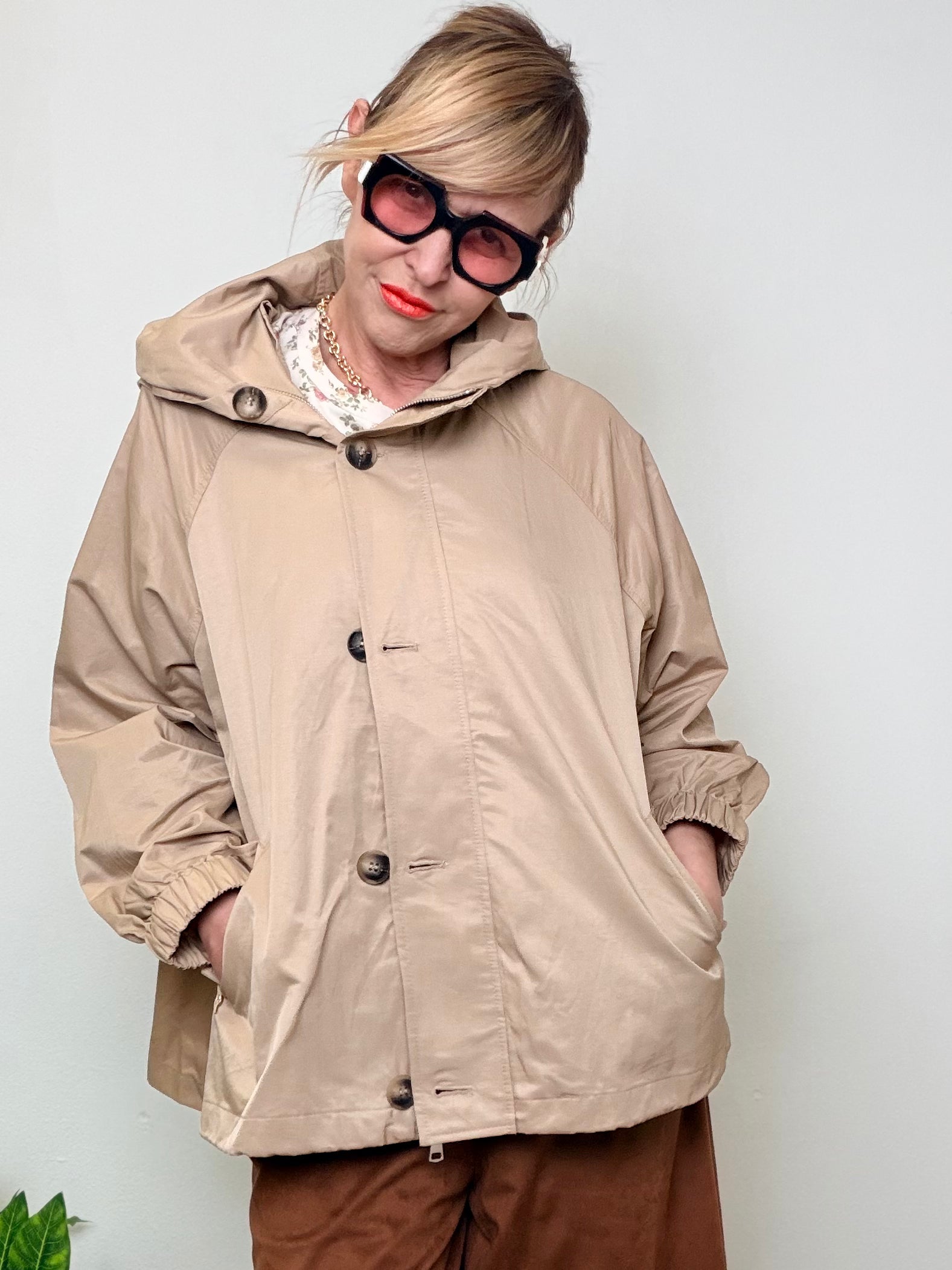 Giacca Impermeabile con Cappuccio