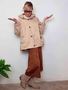 Giacca Impermeabile con Cappuccio