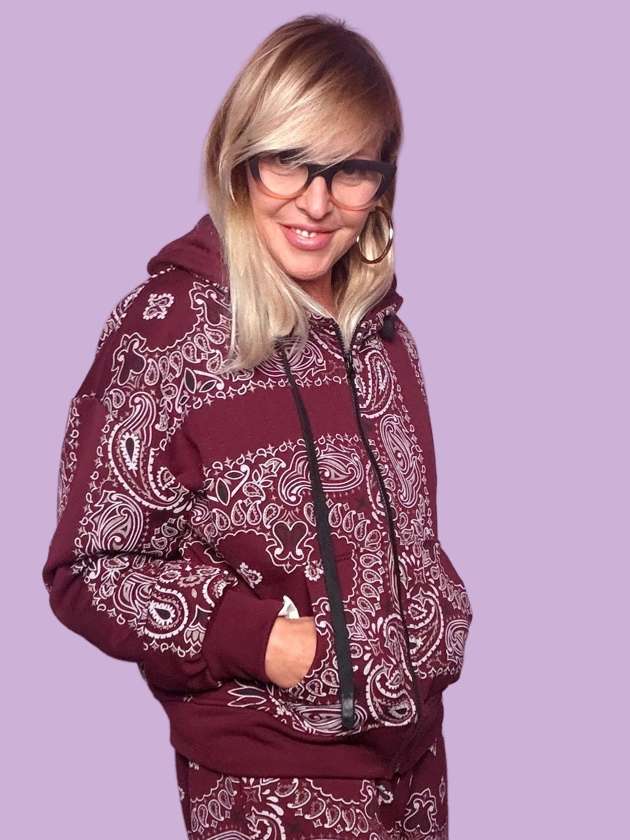 Felpa con Zip Fantasia Bandana