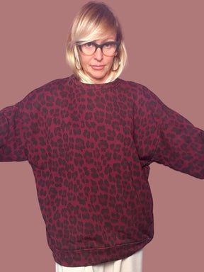 Felpa animalier con maxi stampa sul retro Female