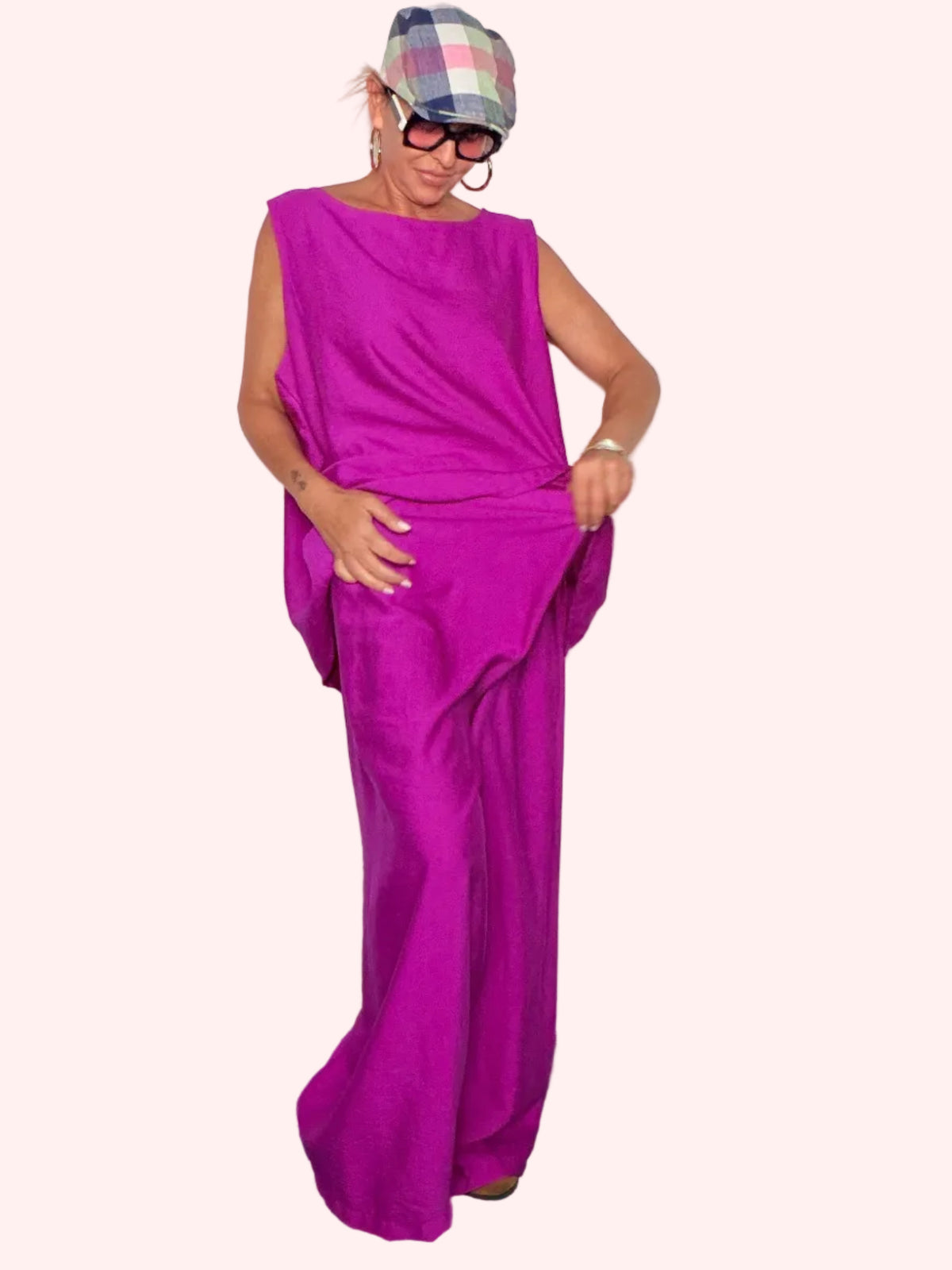 Completo fucsia - look dinamico