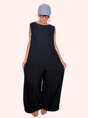 Completo nero - look completo vista frontale