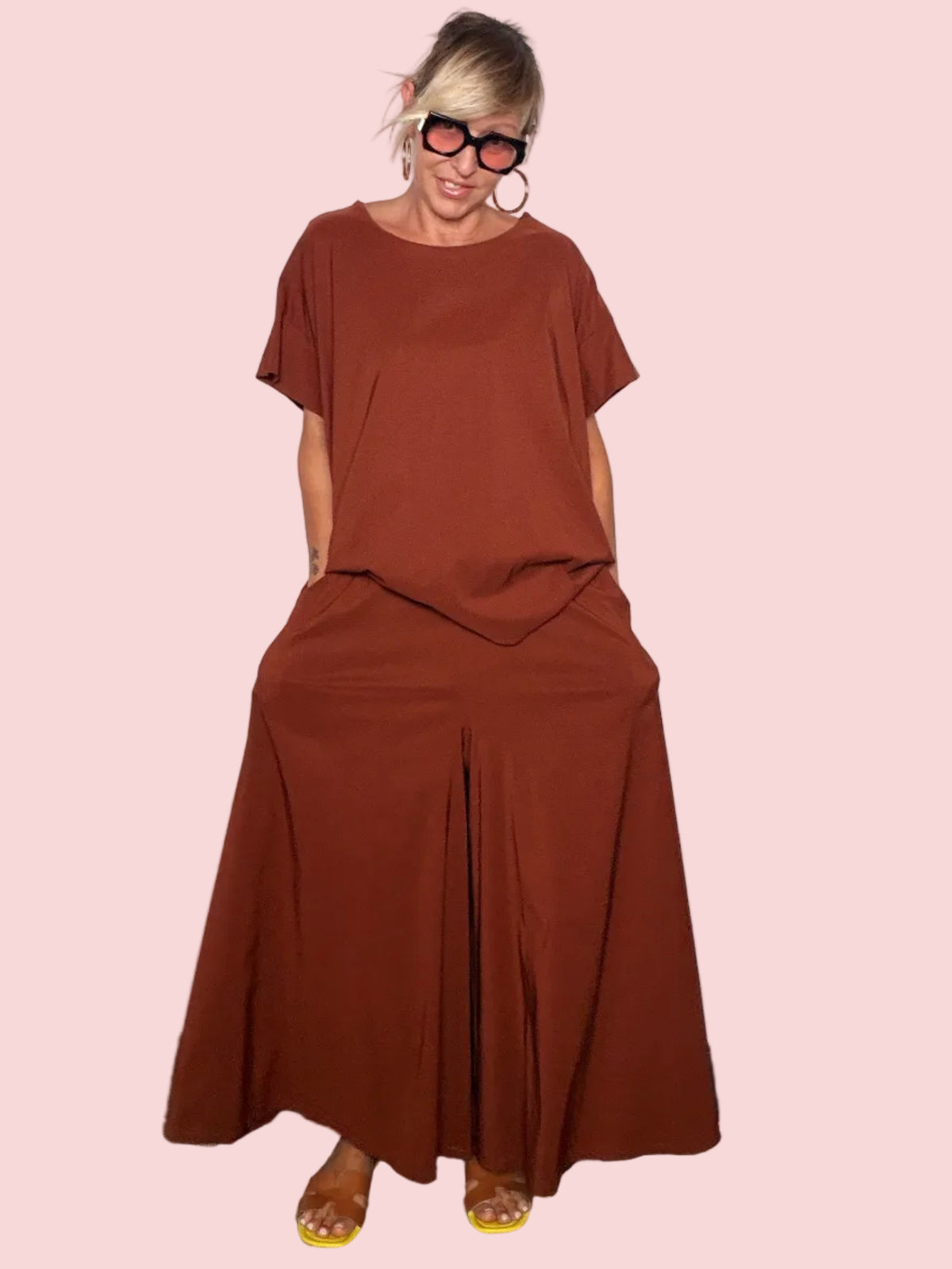 Pantagonna Oversize con Drappeggio